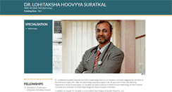 Desktop Screenshot of drlohitakshasuratkal.com
